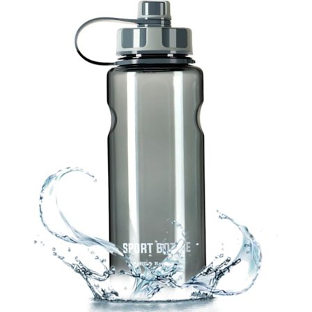 Sportvattenflaska 1,5 Liter Stor Vattenflaska med Filter BPA-Fri Dryckesflaska Personligiserad Vattenkanna Läckagesäker Vattenflaska för Skola, Gym