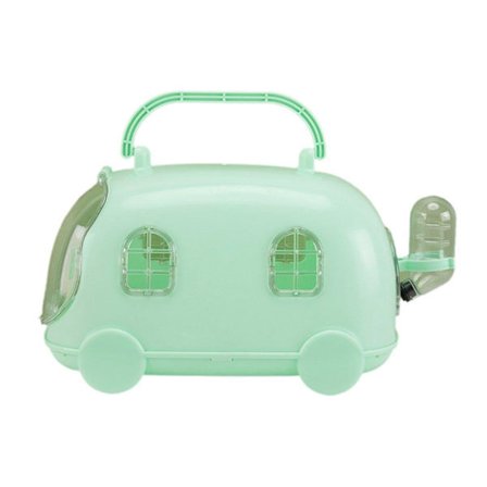 Plast Hamster Takeout Boks med Bur Bærbar Kjæledyrbærer for Små Dyr