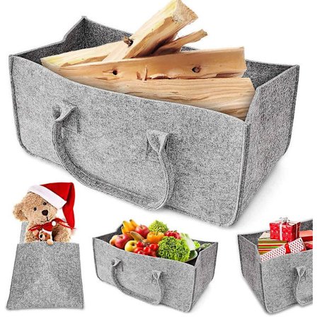Filtpåse, Vedpåse, Vedkorg Korg, Filttidningsställ, Tidningskorg, Högkvalitativ Förvaringskorg Kan Lastas Med Mycket Ved Ap