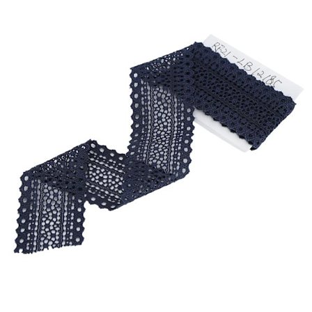 Båndtrim sygavepakkeinnpakningstilbehør DIY-materiale 10 meter 3,5 cm bredde mørkeblå