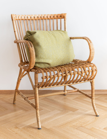 UND Putetrekk Ull Lys Lime 40x65cm