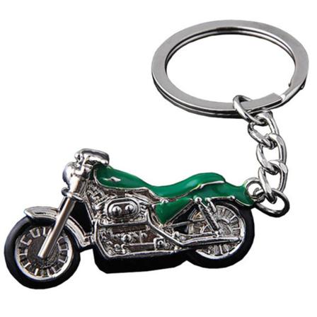 Stilsäker Motorcykel Nyckelring Grön