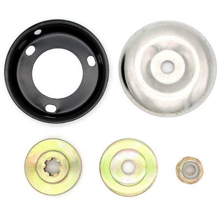 Gressklipper girkasse reservedeler, stålbørste gressklipper lukehode for fjerning av rust og mose