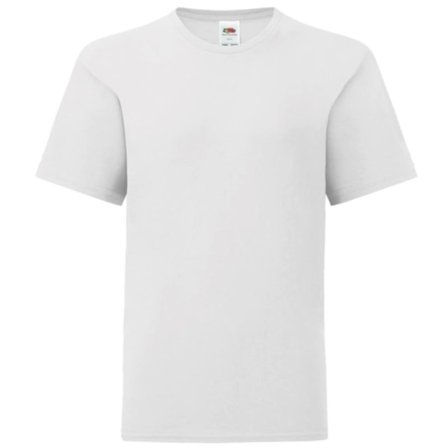 Fruit Of The Loom Barn/Barn Iconic T-Shirt 5-6 År Vit
