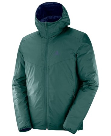 Salomon Drifter Loft Hoodie Green Gab/Night Sky