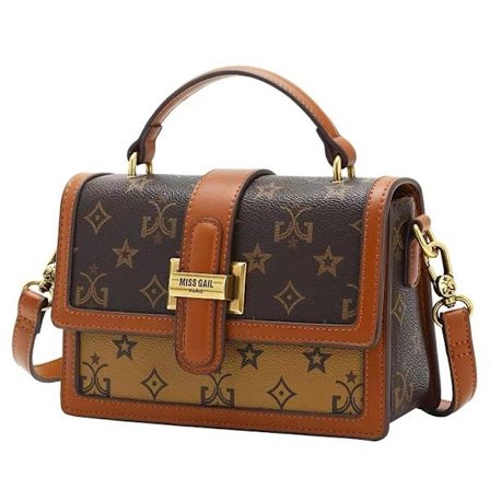 (Brun) Dame Crossbody Bag Retro Håndveske Skulder Bag