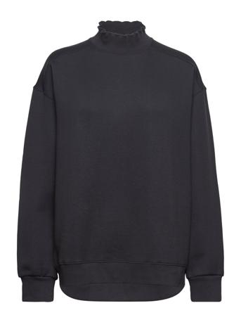Frill Edge Sweater Sweat-shirt Tröja Navy Filippa K Soft Sport