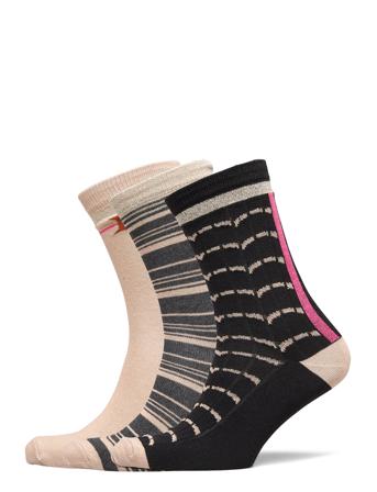 Decoy Ankle Sock Orgcotton 3Pk Underwear Socks Regular Socks Monivärinen/Kuvioitu Decoy
