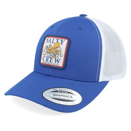Salty Crew - Blauw trucker Cap - Ink Slinger Retro Royal Blue/White Trucker @ Hatstore