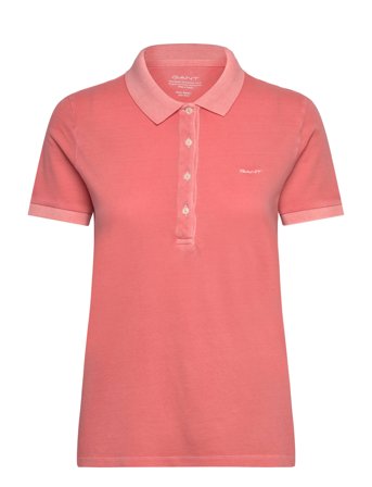 Sunfaded Ss Pique Polo Coral GANT