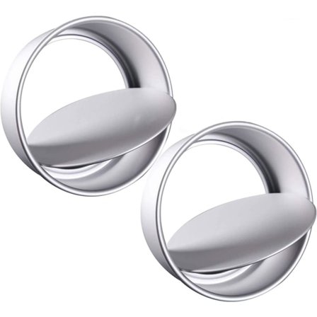 2 stk non-stick rund kakeform med avtagbar bunn for kakebaking Rund sett 4 tommer