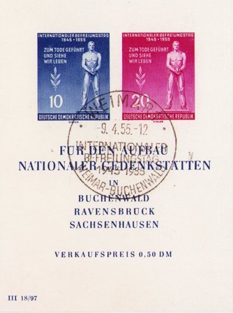 DDR 1955 - MICHEL blok 11 - Miniark - Stemplet