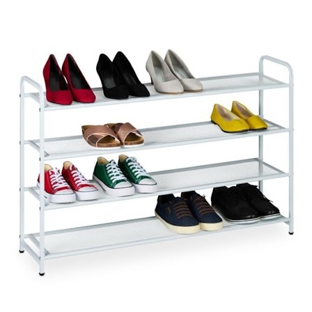 Skoställ i metall för 16 par skor