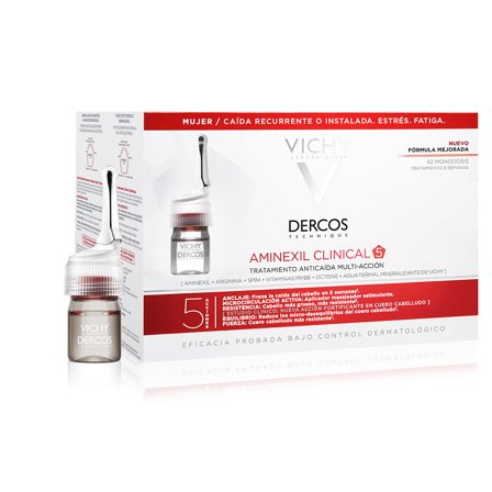 VICHY Dercos Aminexil trattamento anticaduta donna 42 fiale 42 x 6ml - Trattamento Anticaduta Capelli