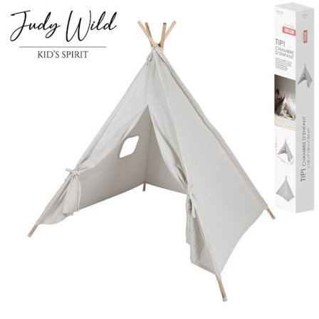 Tipi för barnrum "Judy Wild" - Vit - L 120 x B 120 x H 150 cm
