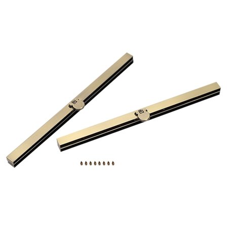 2 stk. veskelås i metall, ramme til DIY-vesker, lett jern, cyan, 19 cm