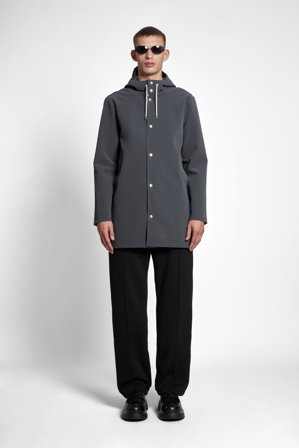Stockholm Matte Raincoat Charcoal