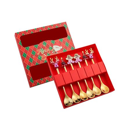 6x Jule Elg Tre Pepperkakemann Figurer Skjeer for Daglig Bruk Festgave