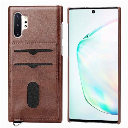 Samsung Galaxy Note10+ - Professionellt Skal med Kortfack LEMAN