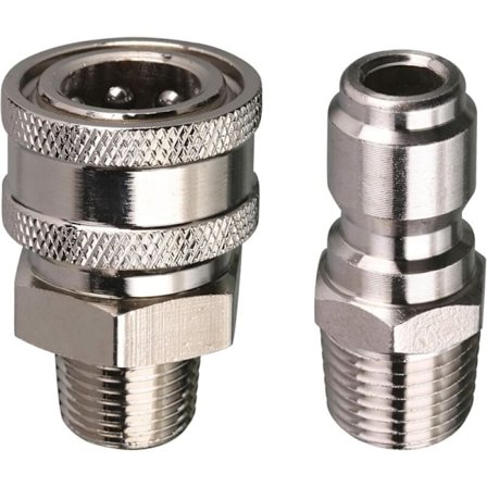 Paineenpesurin pikaliitinsovitinsarja, 9,5 mm ulkokierre, 5000 PSI 1 3/8'' pikaliitinsarja - Uros