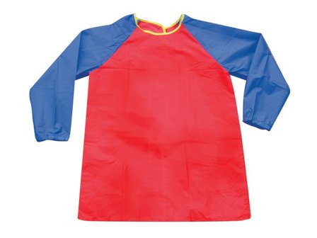 PLAYBOX Förkläde med ärmar 3-5år längd 57cm - Lyreco - Skola och förskola - Bild och form - Målarförkläden och bordsskydd