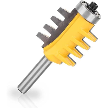 Viisteinen tappiveitsen jyrsinterä 8mm varsi Sormiliitosjyrsin Kaiverruskone Puuntyöstöleikkuuterä, Paneelileikkuri, Kaiverrusjyrsin jne.