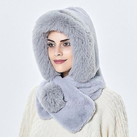 Vinter varm pelslue med øreklaffer kvinner tykk hette hette dame utendørs vindtett myk fluffy luer for kvinner russisk stil