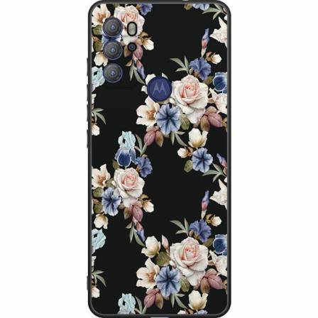 Motorola Moto G60s Svart Skal Blommor