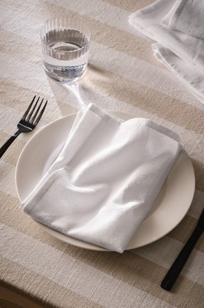 Jotex - Serviett 4-pk Kritthvit - SADIE - Kjøp Servietter hos Jotex