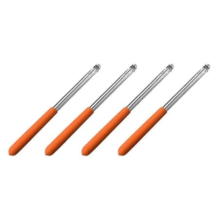 Teleskopiske håndholdte flaggstenger, uttrekkbar bærbar guideflaggstang i rustfritt stål for reiseledere