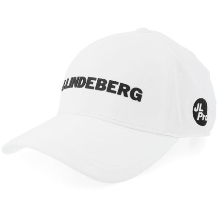 J.Lindeberg - Vit adjustable Keps - Champ Cap White Adjustable @ Hatstore