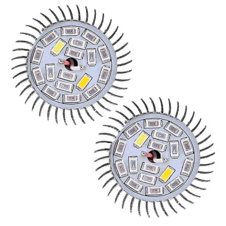 2 stk. E14 Plantelys 85-265V Fuld Spektrum LED Vækstlys til Hydroponisk Indendørs Have Grøn
