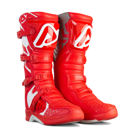 Stivali Cross Acerbis X-Team Rosso-Bianco 40