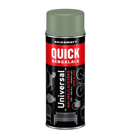 Quick Bengalack Spray Varmgrønn S.Matt 400ml