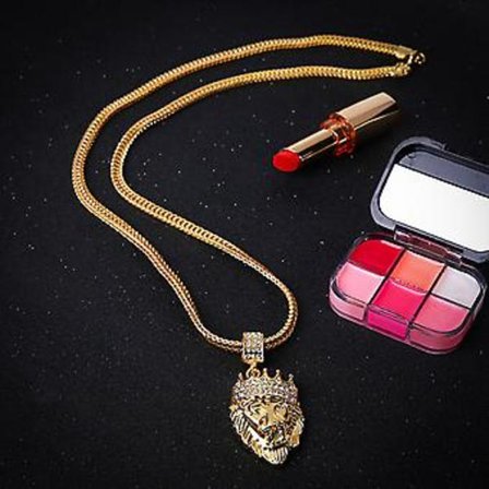 Statement Halsband för Män, Fullt Isbelagt Rhinestone Tag-Hänge, Kubansk Kedja