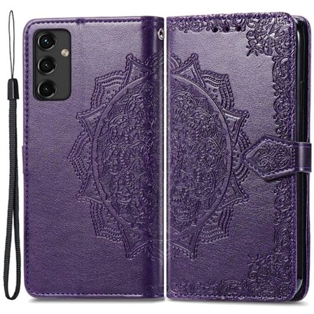 Mandala Samsung Galaxy A14 Flip Fodral - Lila