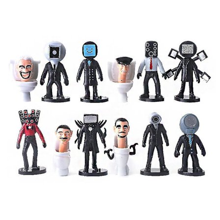 Skibidi Toalett Man Kamera Figur Tv Man Högtalare Modell Kameraman Actionfigurer Julgåva Db