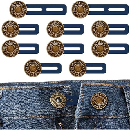 10-pakning belteforlenger for bukser, bukseforlenger, midjeforlenger for kvinner, belteforlenger for menn