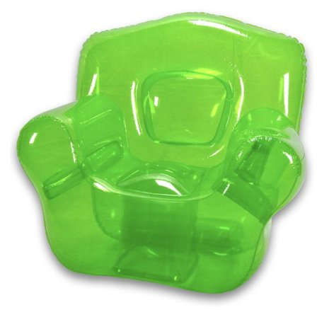 Transparent gennemsigtig oppustelig sofasæde enkelt oppustelig stol gårdhave