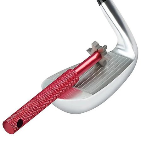 Golf Groove Slibeværktøj til Golfkøller - Golfkølle Renser med 6 Blade til Pitching, Sand, Lob & Gap Wedge & Andre Jern - For Backspin & Bold C