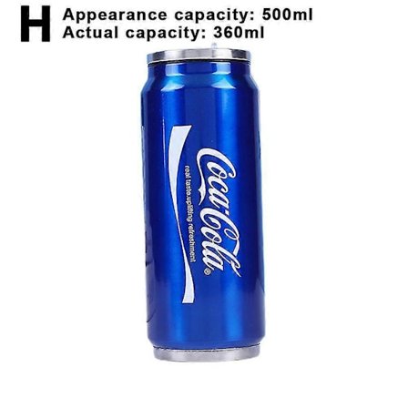350Ml/500Ml Coca Cola Mug, Isolering för Varma och Kalla Drycker, 304 Rostfritt Stål Termos, Coke Giant Vattenflaska, Anpassad Bilkopp