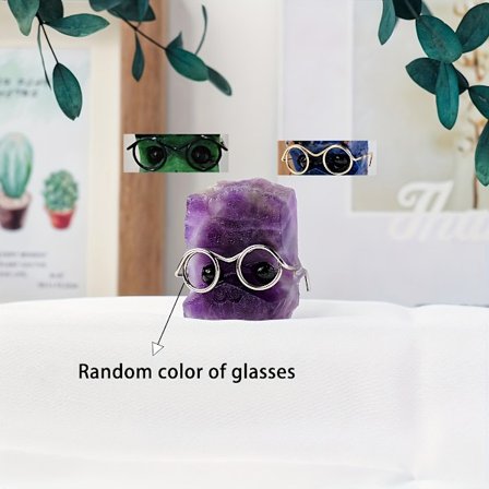 1 stk. utskåret kan elske briller Pinnsvin Naturlig Råstein Feriegave Hjemmedekorasjon Ideell for venner