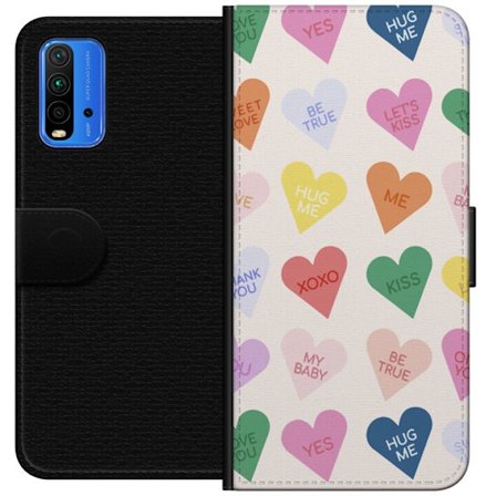 Yhteensopiva Lompakkokotelo Xiaomi Xiaomi Redmi Note 9 4G Karkkisydämet