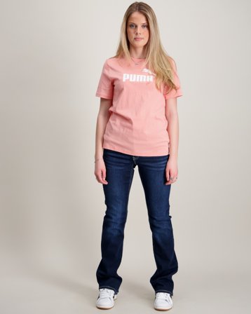 Puma ESS No. 1 Logo Tee G Różowy T-shirty Dziewczyna - Kids Brand Store