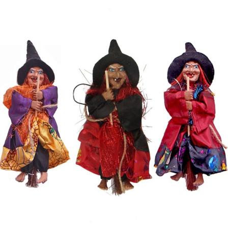3 ST hängande docka för Halloween-häxa