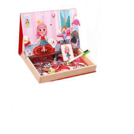 Barn Träleksak Pedagogisk Multi Magnetisk