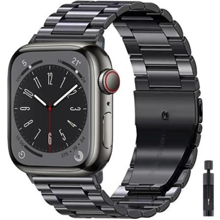 Metallinen ranneke Apple Watch Ultra/2 49mm 9 8 7 45mm 41mm Ruostumattomasta teräksestä valmistettu huippuluokan rannekoru iWatch 6 5 4 3 SE 44mm 42mm