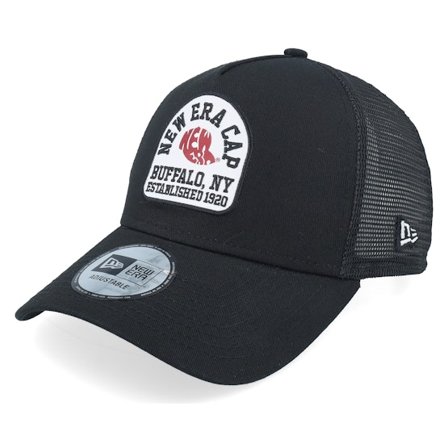 New Era - Sort trucker Kasket - Cotton Patch Black A-Frame Trucker @ Hatstore