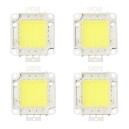 4x høyeffekt 30w LED-chippære lyslampe Gjør-det-selv hvit 2200lm 6500k - Perfet