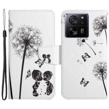 Wonderland Xiaomi 13T / Xiaomi 13T Pro / Xiaomi Redmi K60 Ultra flip kuoret - Voikukka